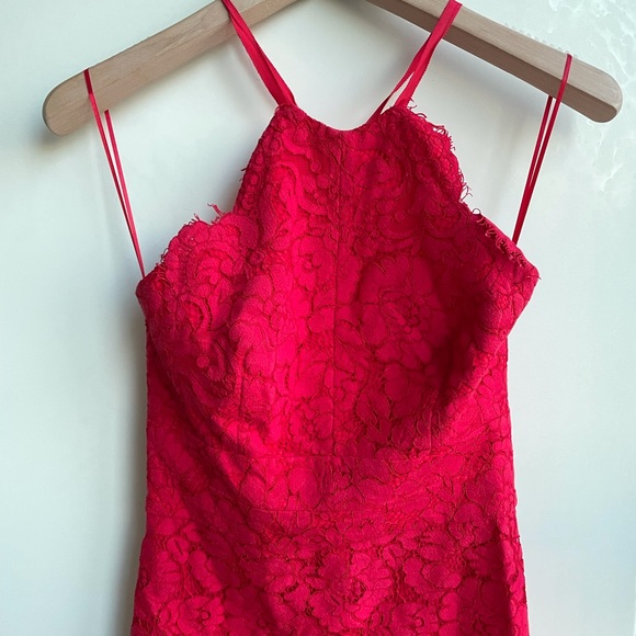 Lover Oasis Red Lace Dress - Picture 5 of 9